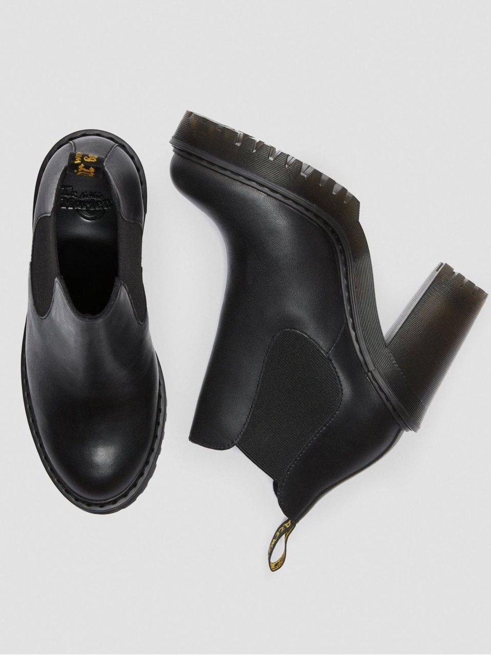 Dr. Martens Hurston Women’s Leather Heeled Platform Chelsea Boots